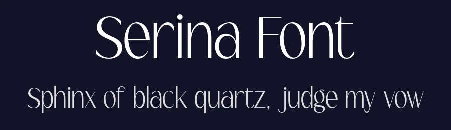 Serina Font by roomspace.cl — Sans Serif Font — thumbnail 2