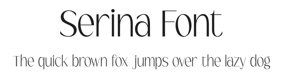 Serina Font by roomspace.cl — Sans Serif Font