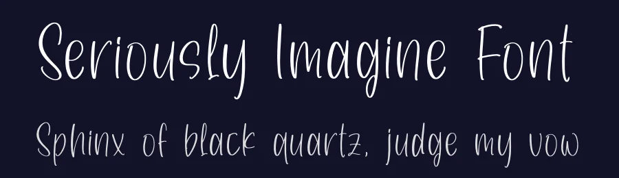 Seriously Imagine Font by perspectype — Script Handwritten Font — thumbnail 2