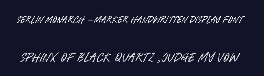 Serlin Monarch – Marker Handwritten Display Font by letterenastudios — Script Handwritten Font — thumbnail 2