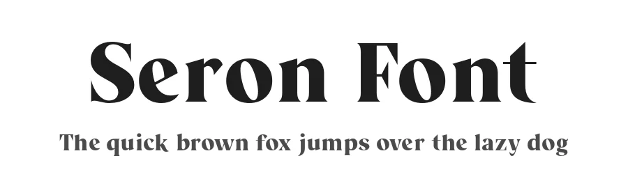 Seron Font by Indotype Foundry — Display Font