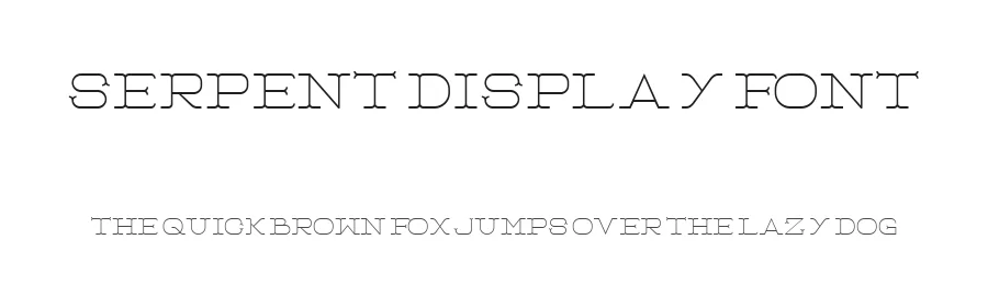 Serpent Display Font by Play Dead Studio — Serif Font