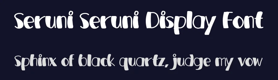 Seruni Seruni Display Font by andikastudio — Display Font — thumbnail 2