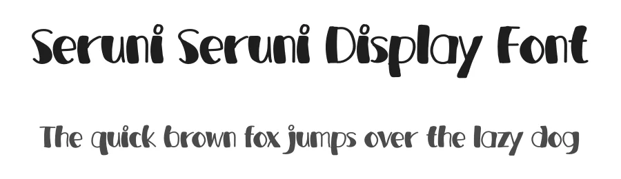 Seruni Seruni Display Font by andikastudio — Display Font