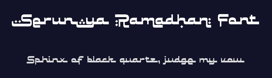 Serunya Ramadhan Font by Prioritype Co — Script Handwritten Font — thumbnail 2