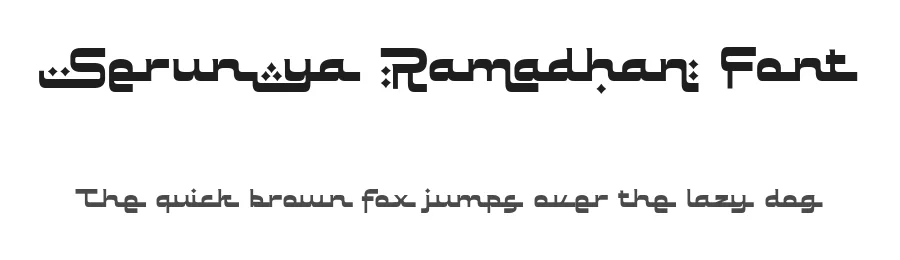 Serunya Ramadhan Font by Prioritype Co — Script Handwritten Font