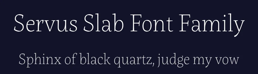 Servus Slab Font Family by Dada Studio — Slab Serif Font — thumbnail 2