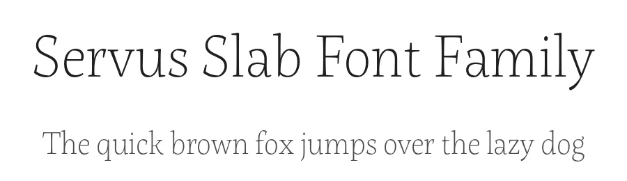 Servus Slab Font Family by Dada Studio — Slab Serif Font