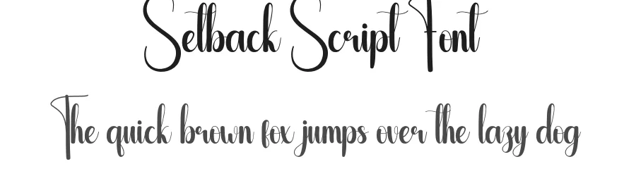 Setback Script Font by andikastudio — Script Handwritten Font