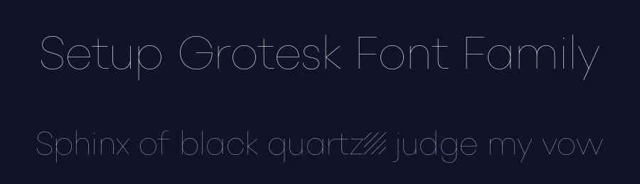 Setup Grotesk Font Family by Setup Type — Sans Serif Font — thumbnail 2