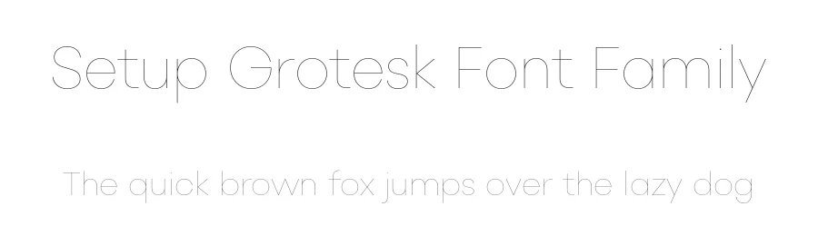 Setup Grotesk Font Family by Setup Type — Sans Serif Font