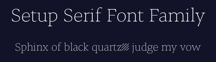 Setup Serif Font Family by Setup Type — Serif Font — thumbnail 2