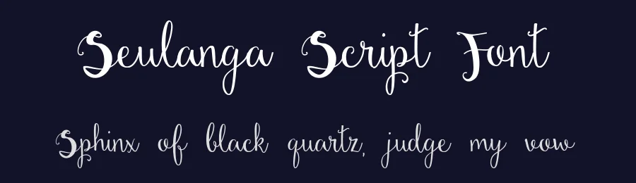 Seulanga Script Font by Gfont — Script Handwritten Font — thumbnail 2