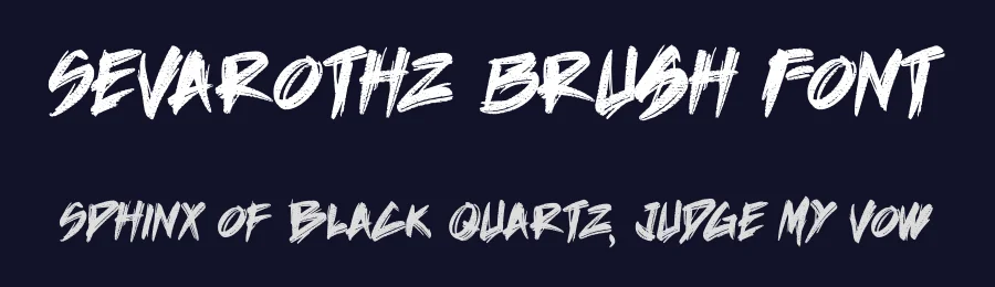 Sevarothz Brush Font by Dhabee — Blackletter Font — thumbnail 2