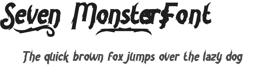 Seven Monsters Font by noahtype — Decorative Font