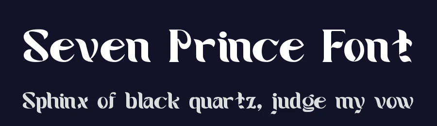 Seven Prince Font by Letternesia studio — Display Font — thumbnail 2
