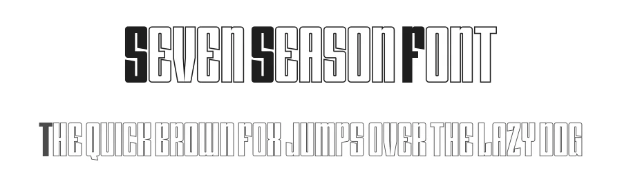 Seven Season Font by Pian45 Studio — Sans Serif Font
