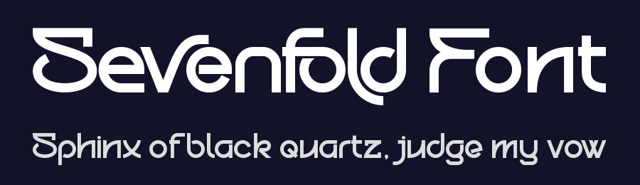 Sevenfold Font by Thomas Aradea — Sans Serif Font — thumbnail 2