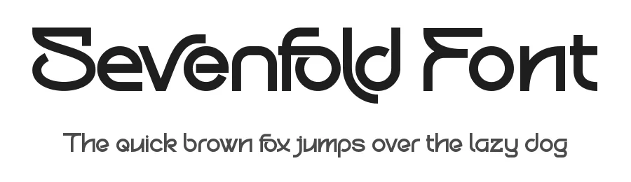 Sevenfold Font by Thomas Aradea — Sans Serif Font