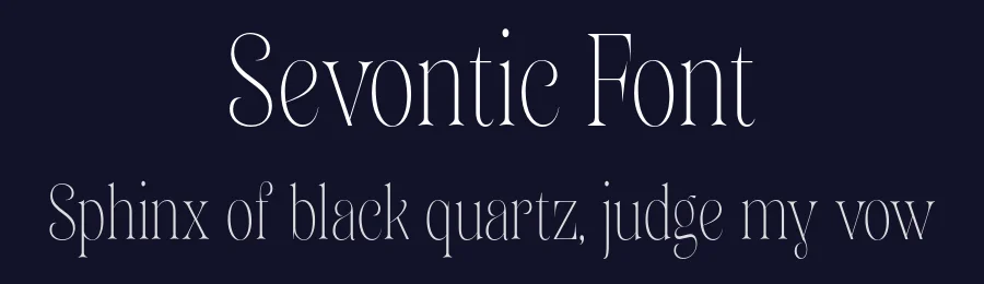 Sevontic Font by Mantype Studio — Serif Font — thumbnail 2
