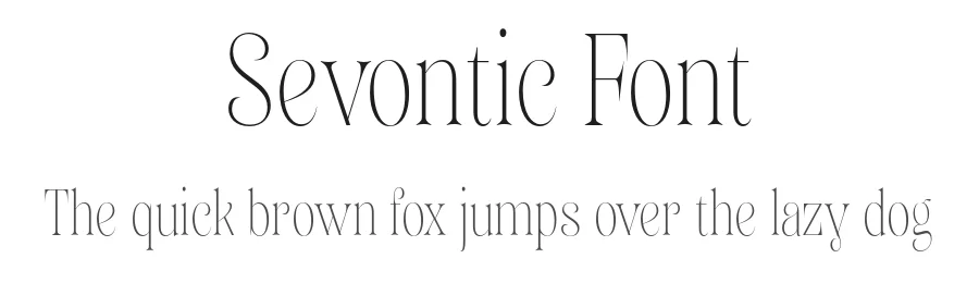 Sevontic Font by Mantype Studio — Serif Font