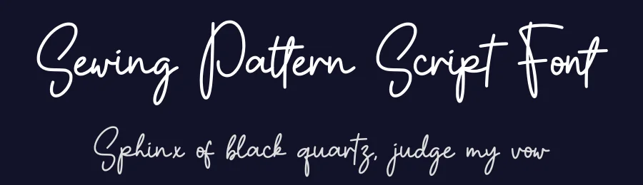 Sewing Pattern Script Font by Craftedtype — Script Handwritten Font — thumbnail 2