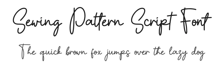 Sewing Pattern Script Font by Craftedtype — Script Handwritten Font
