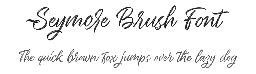 Seymore Brush Font by Type Factory โ Script Handwritten Font