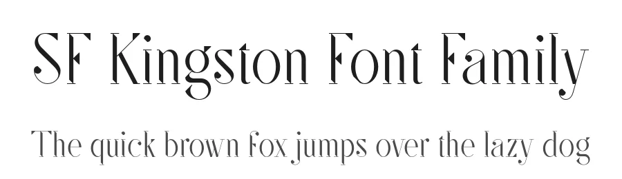 SF Kingston Font Family by Anthony James โ Serif Font