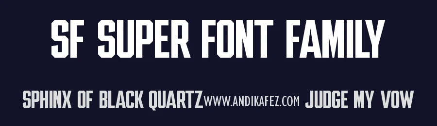 SF Super Font Family by andika fez — Sans Serif Font — thumbnail 2