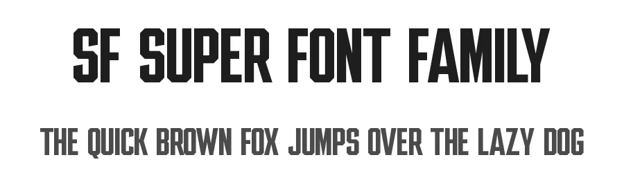 SF Super Font Family by andika fez — Sans Serif Font