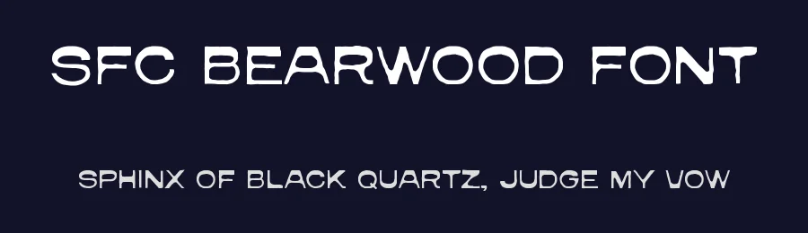 SFC Bearwood Font by Skilline Fonts — Display Font — thumbnail 2