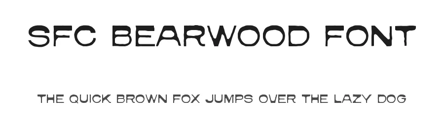 SFC Bearwood Font by Skilline Fonts — Display Font