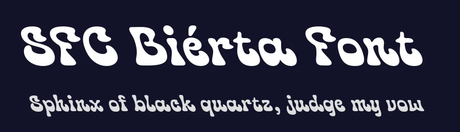 SFC Biérta Font by Skilline Supply Co. — Display Font — thumbnail 2