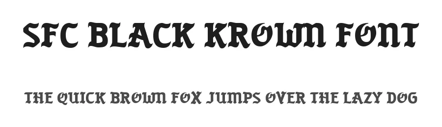 SFC Black Krown Font by Skilline Supply Co. — Display Font