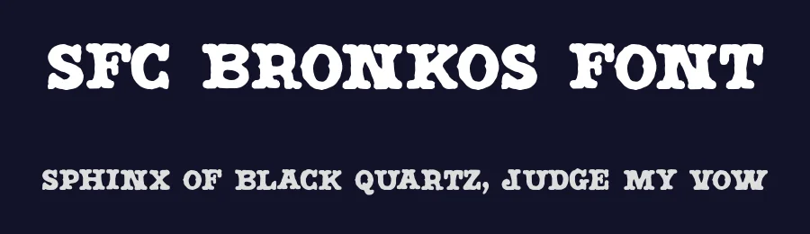 SFC Bronkos Font by Skilline Fonts Co. — Decorative Font — thumbnail 2
