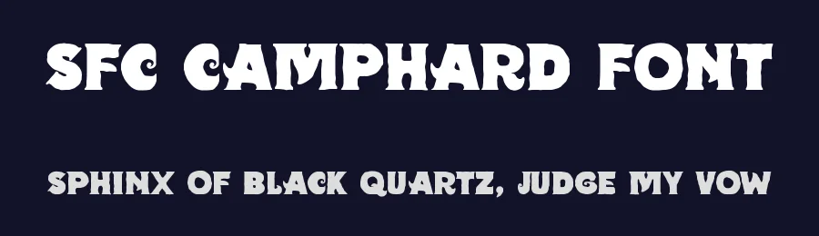 SFC Camphard Font by Skilline Supply Co. — Display Font — thumbnail 2