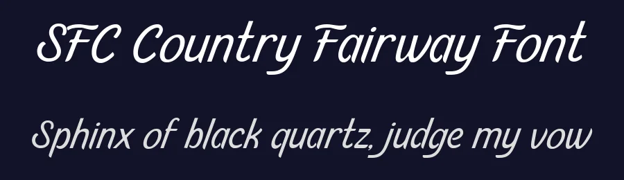 SFC Country Fairway Font by Skilline Supply Co. — Decorative Font — thumbnail 2