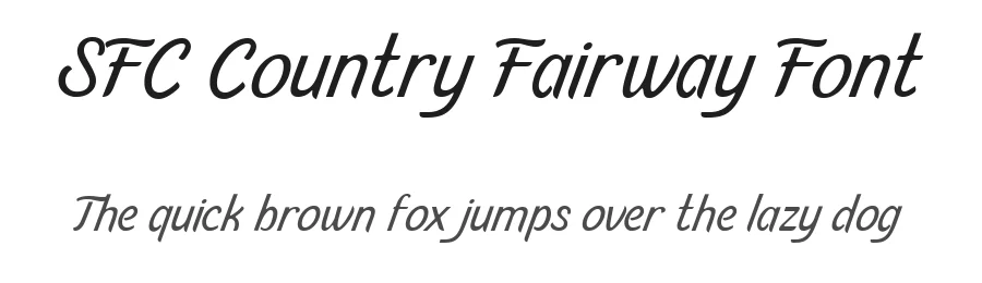 SFC Country Fairway Font by Skilline Supply Co. β Decorative Font