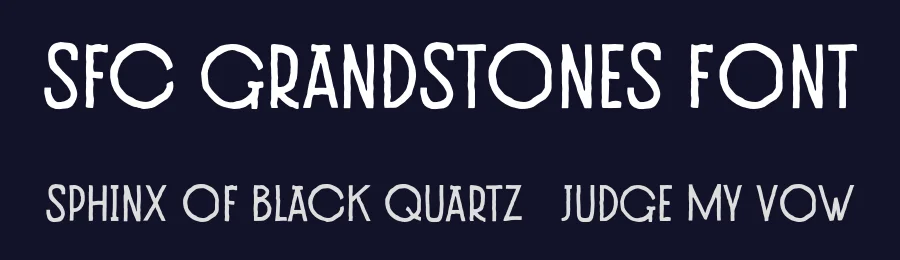 SFC Grandstones Font by Skilline Fonts Co. — Decorative Font — thumbnail 2