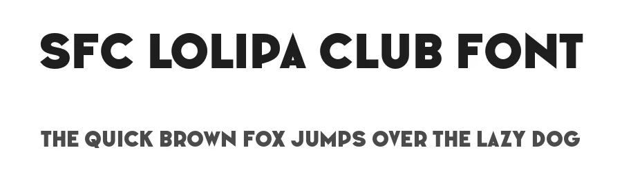 SFC Lolipa Club Font by Skilline Supply Co. β Sans Serif Font
