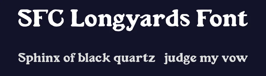 SFC Longyards Font by Skilline Supply Co. — Display Font — thumbnail 2