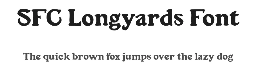 SFC Longyards Font by Skilline Supply Co. — Display Font