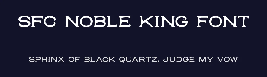 SFC Noble King Font by Skilline Fonts — Display Font — thumbnail 2