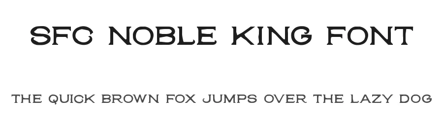 SFC Noble King Font by Skilline Fonts — Display Font