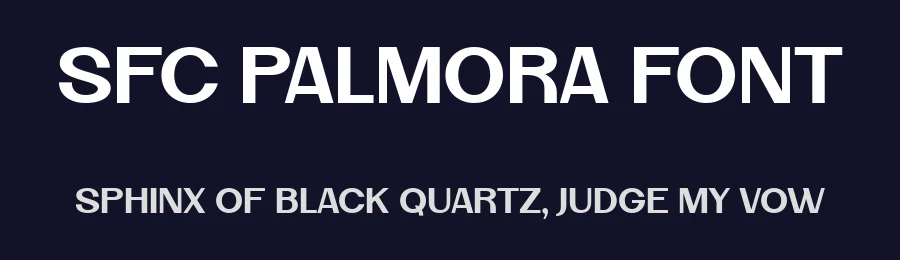 SFC Palmora Font by Skilline Supply Co. — Display Font — thumbnail 2