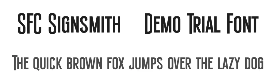 SFC Signsmith – Demo Trial Font by Skilline Fonts — Decorative Font