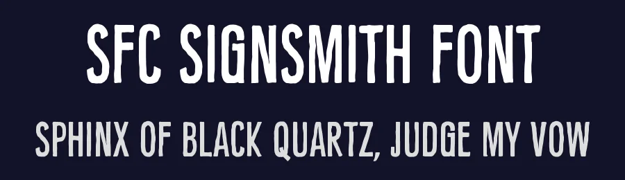 SFC Signsmith Font by Skilline Fonts — Display Font — thumbnail 2