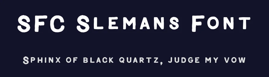 SFC Slemans Font by Skilline Fonts Co. — Display Font — thumbnail 2