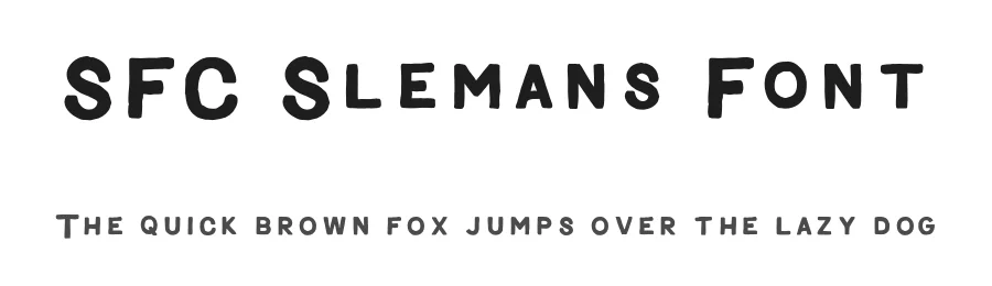 SFC Slemans Font by Skilline Fonts Co. — Display Font
